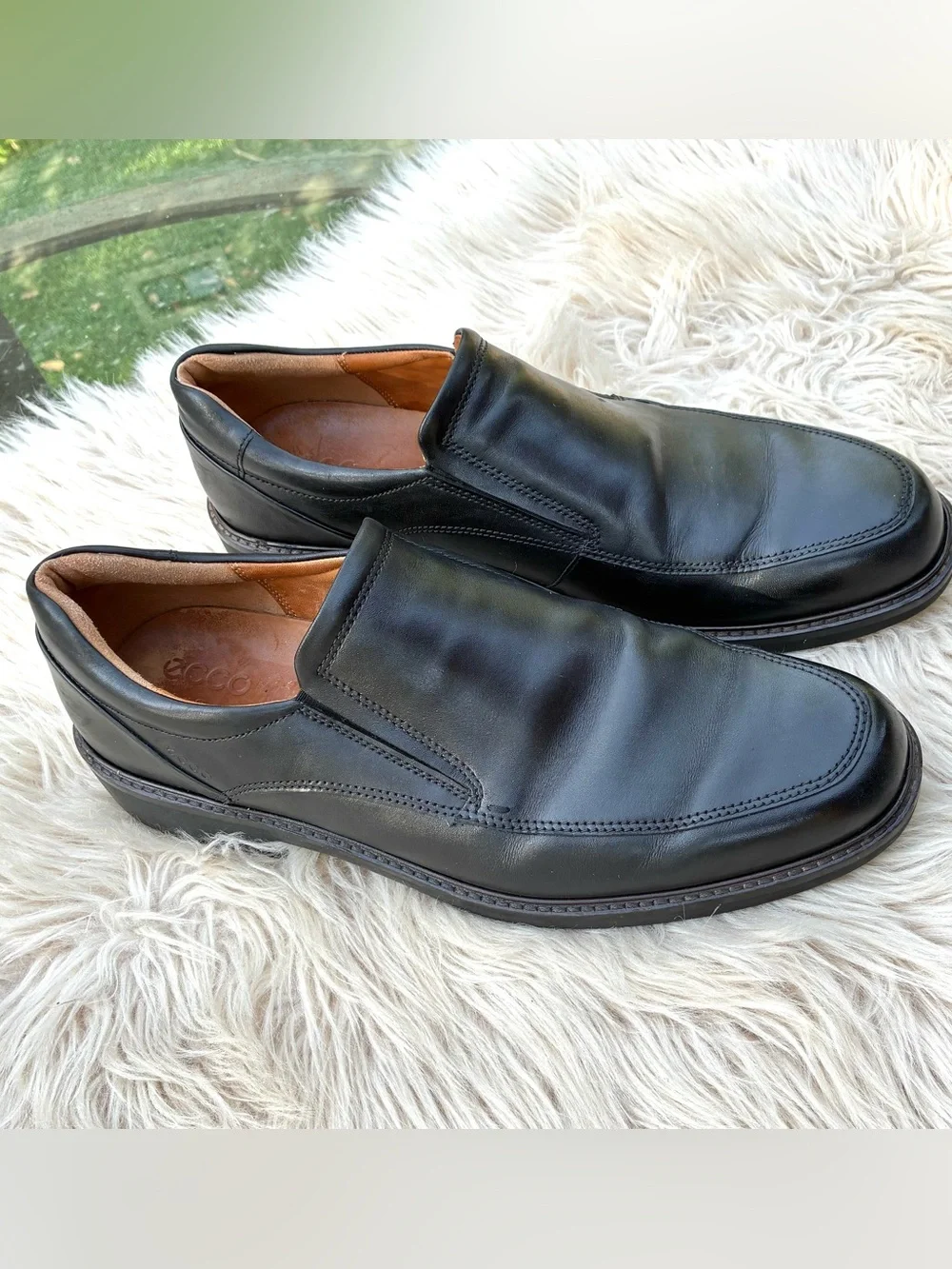 Ecco Mens Holton Apron Toe Slip On Loafer Shoes Sz 13